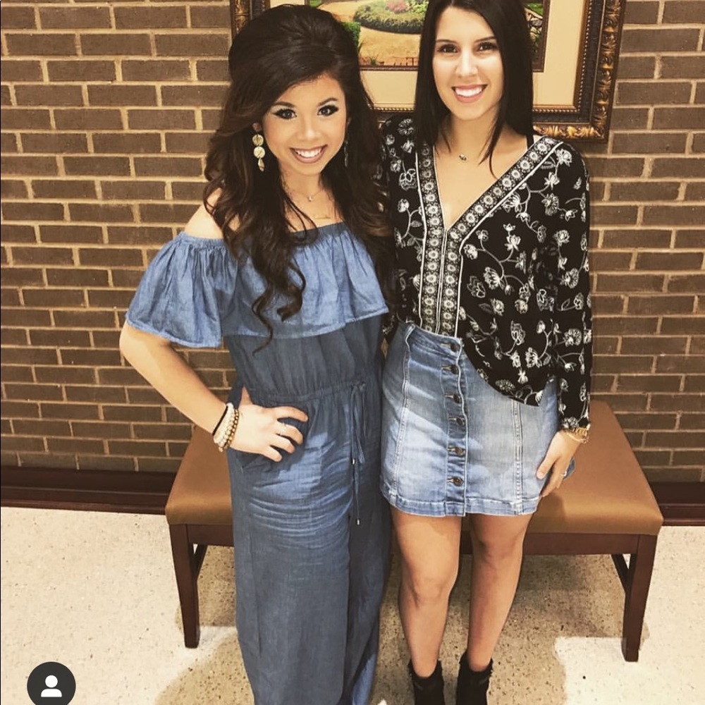 Blue jean jumpsuit